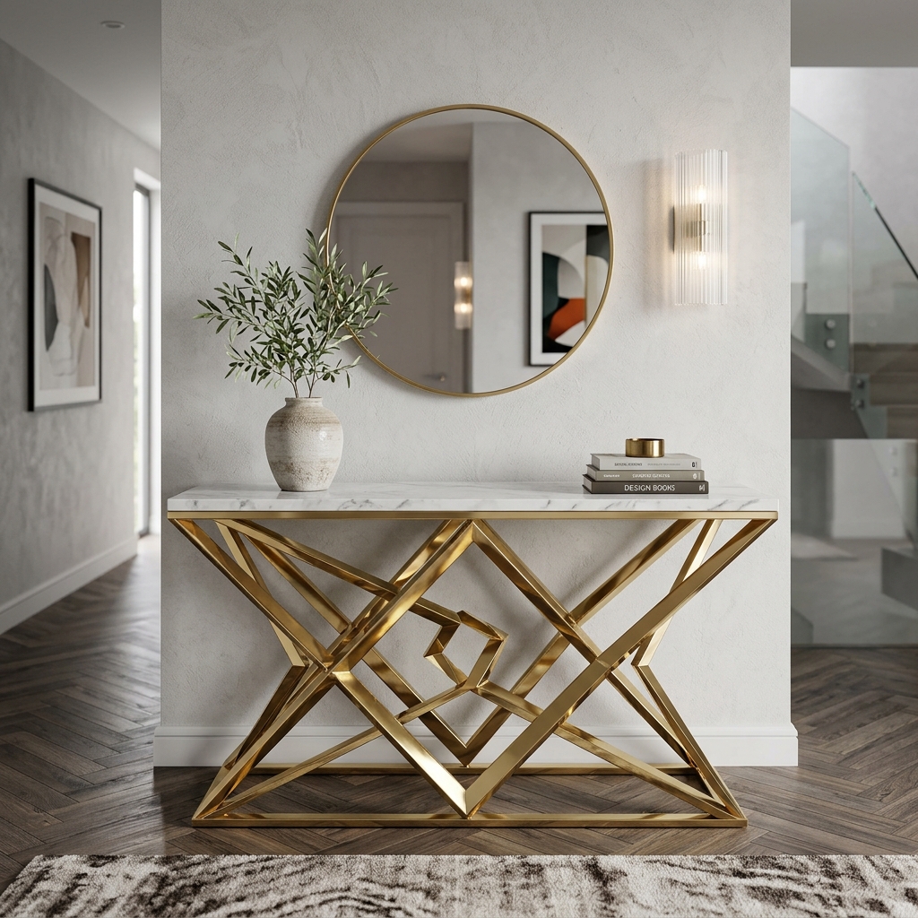 Carrara Gold Console