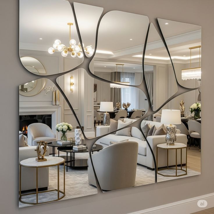 Fractured Mosaic Wall Mirror